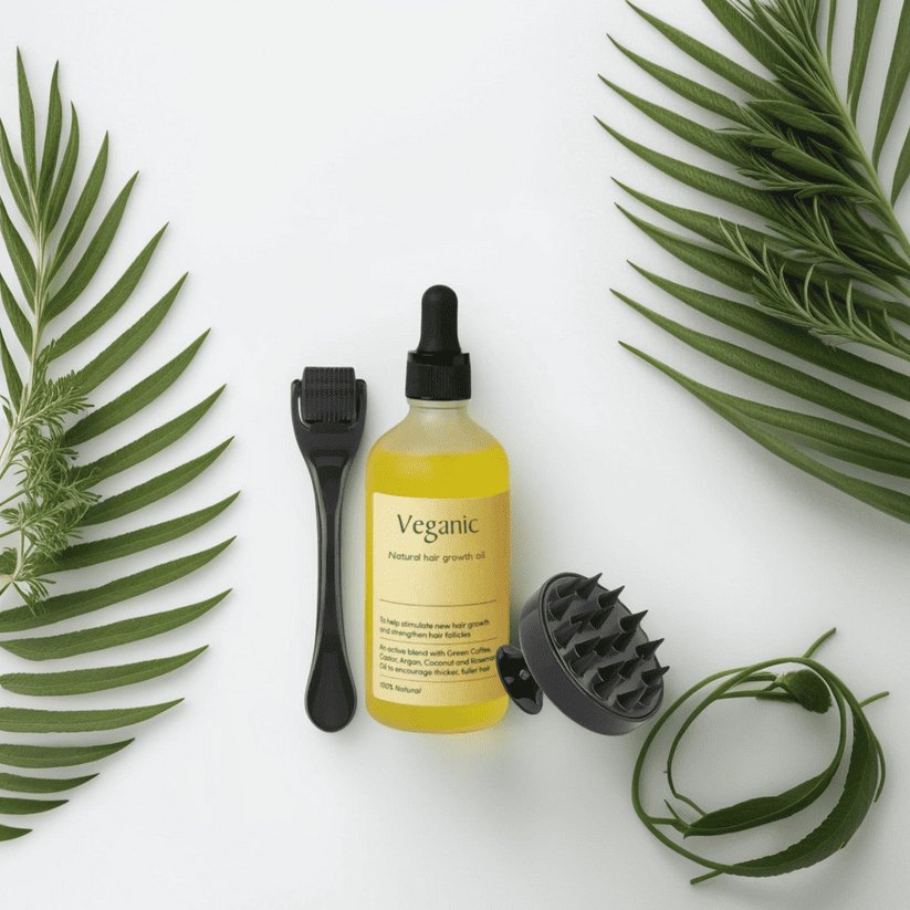 HUGE Season SALE - Veganic Hair Growth Oil Bundle Kit - Saginaw Lane