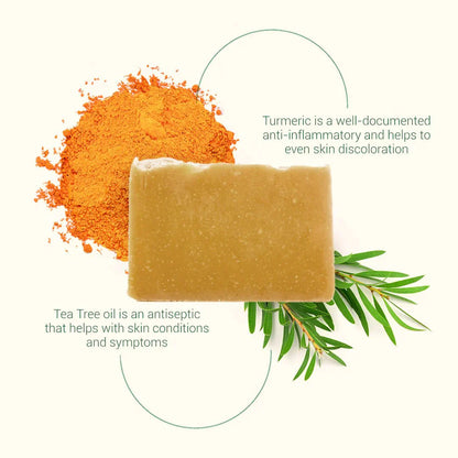 Turmeric Brightening Soap (with Vitamin C, Alpha Arbutin, Oat) - Saginaw Lane